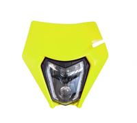 RTECH MASCHERINA PORTAFARO FARO LED OMOLOGATO KTM EXC-F 450/500 2017-2023 GIALLO