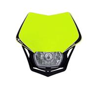 RTECH MASCHERINA PORTAFARO V-FACE FULL LED UNIVERSALE CROSS ENDURO NERO FLUO