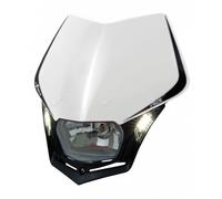 RTECH MASCHERINA PORTAFARO V-FACE LED UNIVERSALE CROSS ENDURO BIANCO NERO