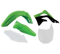 Rtech Plastikkit Adatto Per Kawasaki KX 450F '12 Verde/Bianco/Nero