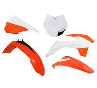 Rtech Plastikkit Adatto Per KTM SX 85 13-17 Arancione/Bianco