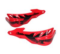 Coppia Paramani Motocross Racetech Raptor Rosso Universali Rtech Enduro Motard