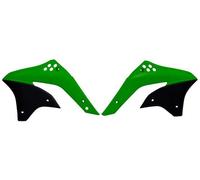 Rtech Spoiler Radiatore Compatibile Con Kawasaki KX 450F 06-08 Verde/Nero