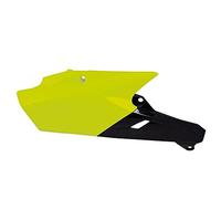 RTECH Tabella Laterale PORTANUMERO Yamaha Replica Nero-Giallo Fluo