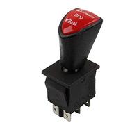 Rtengtunn Interruttore a bilanciere a Scorrimento, Interruttore di Arresto a Scatto DPDT a 6 Pin con Blocco avanti e Indietro Interruttore per Auto KCD4-604-6P