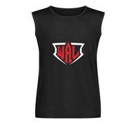 RTFzza World Armwrestling League Men Sleeveless T-Shirt Printed Vest Tank Black Tee Top XL