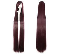 RTGFS 150 cm parrucca diritta super lunga nero biondo bianco blu rosso biondo anime parrucche cosplay per le donne costume di halloween capelli sintetici brown03