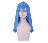 RTGFS Anime Bilibili 2233 parrucca blu costume cosplay capelli sintetici costume di halloween party gioca parrucche per donna + berretto blu gratuito