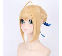 RTGFS Fate Stay Night Arturia Pendragon Sabre Parrucca Cosplay Bionda in stile Updo Anime Costume Parrucche piene per la festa 3 colori biondi