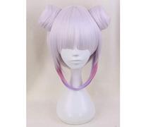 RTGFS Miss Kobayashi's Dragon Maid Kanna Kamui Parrucca cosplay resistente al calore dei capelli sintetici con doppi panini Viola ombre corte