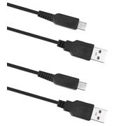 Rtinle 2Pcs Cavo Ricarica per 3DS, cavo di ricarica USB per la riproduzione 3DS, Cable di Carica e Dati Ricarica Batteria Data Rinforzato Antigraffio, Nero