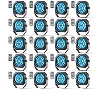 Rtktoup 120PCS Mini RGB Par LED Batteria, 60 x 0.5W LED 2200mAh Luce Stroboscopica Ricaricabile da Palco con Telecomando, Luci Discoteca per DJ Disco Party Bar Sala Live Matrimonio Halloween Natale