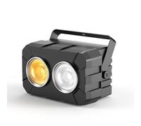 Rtktoup 150W COB Faretto Par LED, 2 in 1 Bianco Freddo/Caldo Luce da Palcoscenico con DMX512/Stroboscopico, 3200K-6500K Luce di Scena per Teatro Fotografia Compleanno Matrimonio