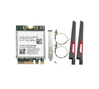RTL8852AE WiFi 6 Network Card with 10dBi External Antenna 1800M Wireless WiFi Module M.2 NGFF Adapter for Windows 10 11