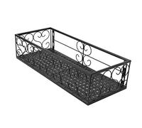 RTLR Scaffale per Vasi da Fiori da Balcone, Portavasi per Piante da Balcone, Salvaspazio, Robusta Costruzione in Ferro, Decorativo per Davanzali (Adatto per ringhiere da 6,5 cm)