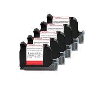 RTmcgPyuK Cartuccia d'inchiostro nero per stampante portatile DCODE JS10 12,7 mm 600 DPI getto d'inchiostro termico Fast Dry Eco Solvente 1-5 pezzi(5PCS)