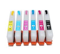 RTmcgPyuK Set di cartucce d'inchiostro ricaricabili IC70 a 6 colori con chip ARC per stampanti WorkForce EP-905, EP-805, EP-705, EP-775