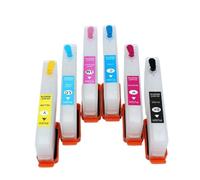 RTmcgPyuK Set di cartucce d'inchiostro ricaricabili IC80 a 6 colori compatibili con le stampanti EP-977, EP-907, EP-807, EP-707, EP-777, ET-977, ET-907, ET-807, ET-707, ET-777