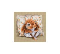 RTO Kit per ricamo a punto croce, motivo: coniglietto piccolo