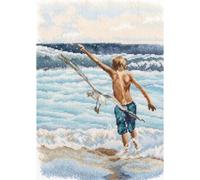 RTO Kit punto croce ricamo ragazzo e il mare