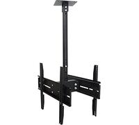 rto per TV a soffitto a Doppio Schermo, Adatto alla Maggior Parte dei Monitor LED al Plasma da 32-55 Pollici, con rto TV Fino a 47 kg.