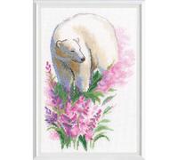 RTO Set per punto croce "Orso polare", schema di conteggio, 16,5x24,5 cm