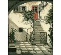 RTO Set punto croce "Città vecchia" r140, motivo di conteggio, 23x30 cm