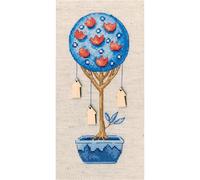 RTO Set punto croce con elementi in legno "Topiary - Tree of Happiness" cbe9015,