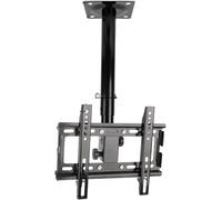 rto TV da soffitto inclinabile e Girevole con Braccio per Monitor, rto TV sospeso a Movimento Completo per TV da 32 a 55 Pollici, rto TV teleso reabile in Altezza