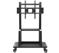 rto TV Universale, rto TV Indipendente, rto TV Mobile per TV da 55-100 Pollici, Carrello TV reabile in Altezza con ripiano multimediale e Ruote, rta Fino a 496 libbre. rto