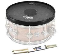 RTOM BLKHOL14 Black Hole 14" Mesh Practice Pad + bacchette Keepdrum