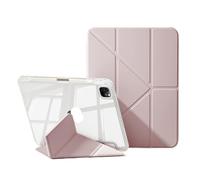 RTQAZWSXE YSJX 3-Y-foldable Stand Protective Case with Pen Slot Suitable for iPad mini 6/7 8.3 inch universal(Rose)