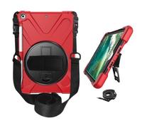 RTQAZWSXE YSJX Anti Drop Shell Pen Slot Shoulder Strap Protective Cover Suitable for iPad Air 13 inch 2024-2025 Universal(Red (wristband+strap))