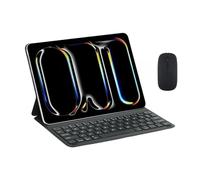 RTQAZWSXE YSJX Backlit Magnetic Keyboard Leather Case Suitable for iPad 10th 10.9 inch 2022/11th Generation (A16) 2025(Black+Mouse)