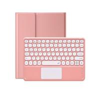 RTQAZWSXE YSJX Tastiera Magica Rimovibile con Tasti Rotondi, Custodia for PC con Supporto in Similpelle Compatibile con Xiaomi Mipad Mi Pad 5/Pad 5 PRO 2021(Pink+Pink Touchpad)