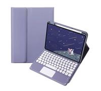 RTQAZWSXE YSJX Tastiera Normale/Touch Staccabile, Custodia Protettiva in Pelle Flip Compatibile con Huawei MatePad SE11/2024(Purple+Touch Keyboard)