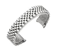 RTRCAGAKKM 13mm 17mm 20mm 21mm Bracciale for orologio Adatto for ROLEX Adatto for Oyster Adatto for Perpetual Datejust Daydate Bracciale Cinturino for orologio(Silver,17mm)