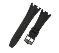 RTRCAGAKKM 28mm Adatto for Audemars e Adatto for Piguet for Royal Oak Offshore AP15400 15703 15703 15706 Cinturino for orologio in silicone da uomo Accessori for cinturini for orologi in gomma(Black B