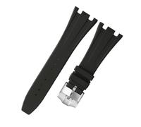 RTRCAGAKKM 28mm Adatto for Audemars e Adatto for Piguet for Royal Oak Offshore AP15400 15703 15703 15706 Cinturino for orologio in silicone da uomo Accessori for cinturini for orologi in gomma(Black s