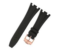 RTRCAGAKKM 28mm Adatto for Audemars e Adatto for Piguet for Royal Oak Offshore AP15400 15703 15703 15706 Cinturino for orologio in silicone da uomo Accessori for cinturini for orologi in gomma(Black R