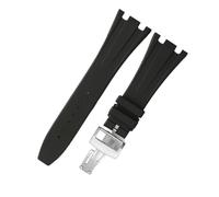 RTRCAGAKKM 28mm Adatto for Audemars e Adatto for Piguet for Royal Oak Offshore AP15400 15703 15703 15706 Cinturino for orologio in silicone da uomo Accessori for cinturini for orologi in gomma(Black s