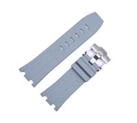 RTRCAGAKKM Adatto for Audemars e adatto for Piguet Adatto for cinturino for Royal Oak Adatto for AP 15710 26470 Cinturino sportivo in gomma siliconica 28 mm Accessori for cinturini for orologi(Grey-si