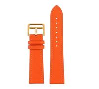 RTRCAGAKKM Adatto for cinturino for Hermes H Adatto for cinturino for HOUR Series Quadrante quadrato Sottile arancione Comodo morbido cinturino for orologio 14mm 16mm 18mm(Orange Gold,18mm)