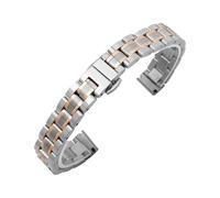 RTRCAGAKKM Adatto for cinturino in acciaio di piccole dimensioni for Armani Adatto for DW Adatto for Longines Adatto for cinturino in maglia for CK 6 8 10 mm(8mm,Black-Steel Strap)