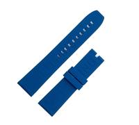 RTRCAGAKKM Cinturino for orologio in silicone morbido in gomma da 20 mm 22 mm e 24 mm, otto colori, adatto for Breitling, adatto for Superocean, adatto for Navitimer Avenger.(Blue-No buckle,20mm)