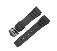 RTRCAGAKKM Cinturino in gomma da 25 mm-20 mm adatto for Richard Fit For Mille RM011 Series Bracciale con cinturino da uomo stile vite(Black-black)