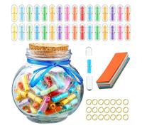 RTRTGS 100 pezzi Desideri Paper Scrolls, Biglietti da soli, Rotolidi, Scrivibile Lotteria e Tombola, Adatto per Feste, Sagre, Kindergeburtstag, Ogni Tipo di Intrattenimento (Colorato misto)