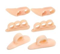 RTRTGS 3 paia Dita a martello correttore, Cuscinetti in Gel per Dita a Martello, Anello per Alluce Valgo, Raddrizza Dita Dei Piedi, Allineatori e Piastre per Dita Curve, Ad Artiglio e a martello