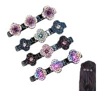 RTRTGS 4PCS Fermagli per Capelli Donna Crystal Mollette Eleganti Cristallo Grande Lunghi per Ragazze Regalo