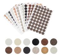 RTRTGS 648 Pezzi Tappi Coprivite Adesivi,12 Colori Tappi Copriforo per Fori Viti,Coperchio Foro Vite Ø 21 mm,Coprivite Autoadesivi per Armadi,Scrivanie,Fori Delle Viti nei